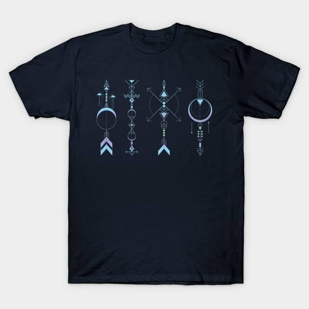 Geometric Arrows - Native American Sioux T-Shirt by beatrizxe